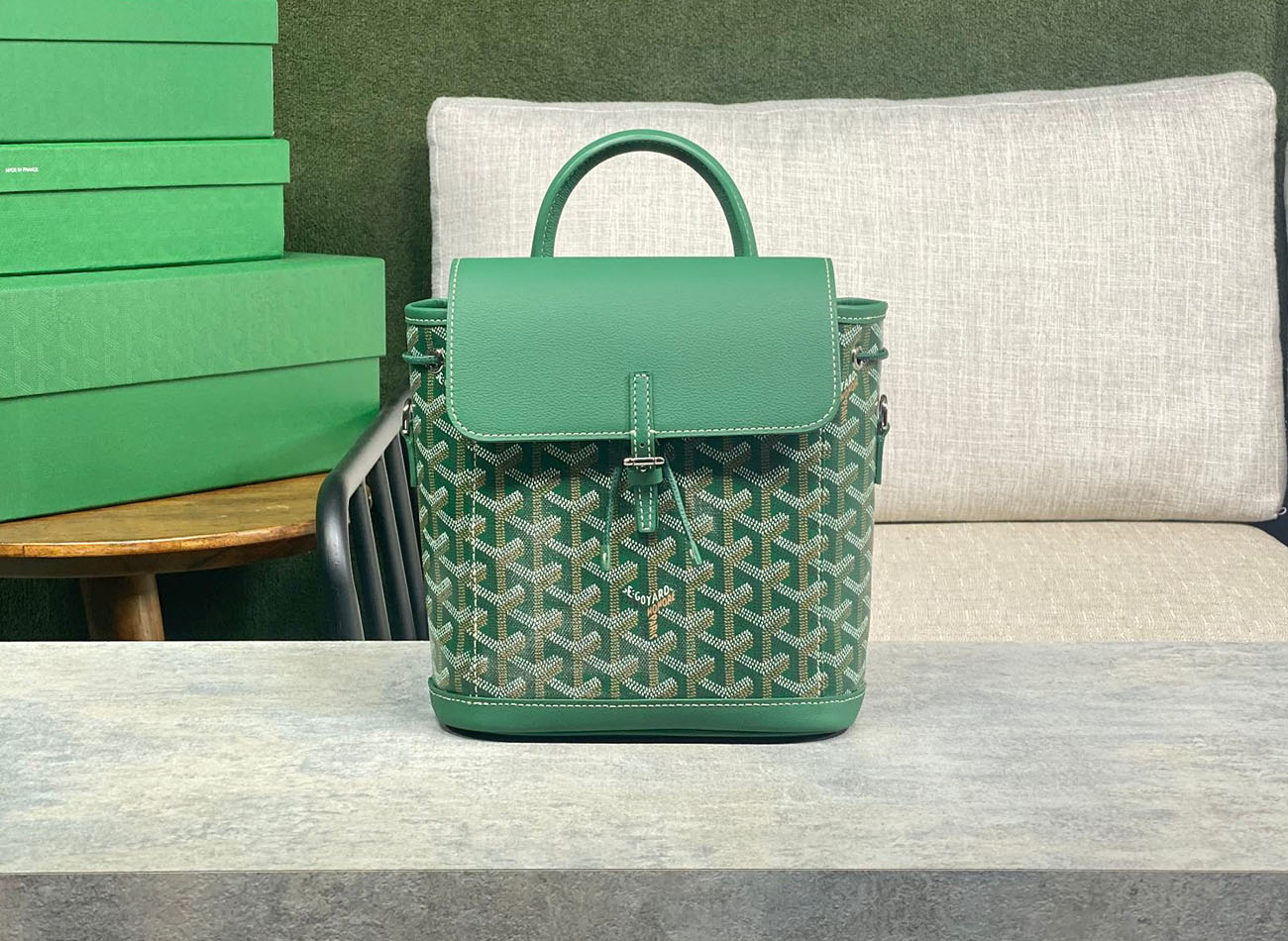 Goyard alpin Mini green